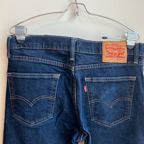 Levi’s 511 dark indigo 34x36 jeans - Picture 3 of 5